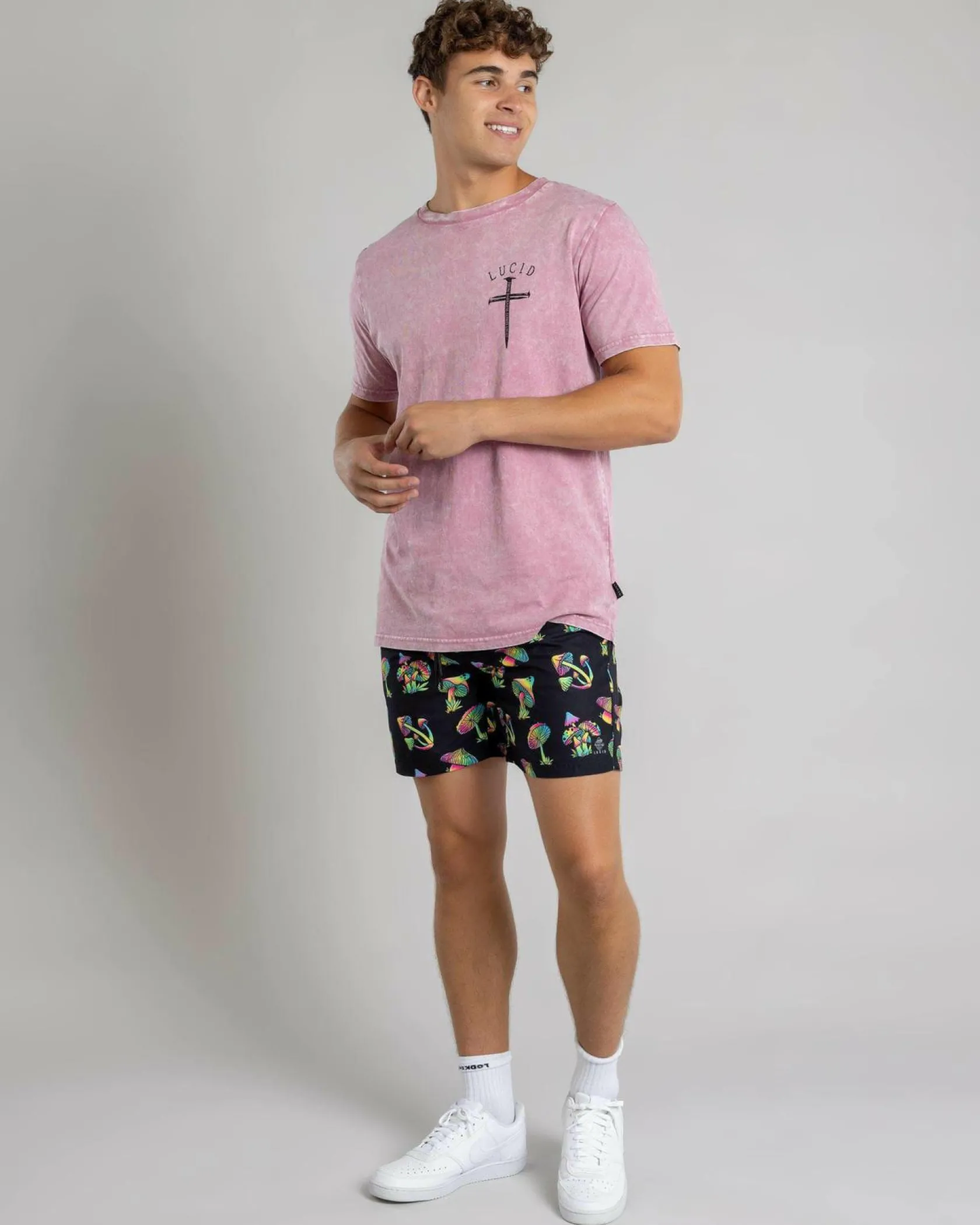 Lucid Sense T-Shirt Pink Wash Outlet