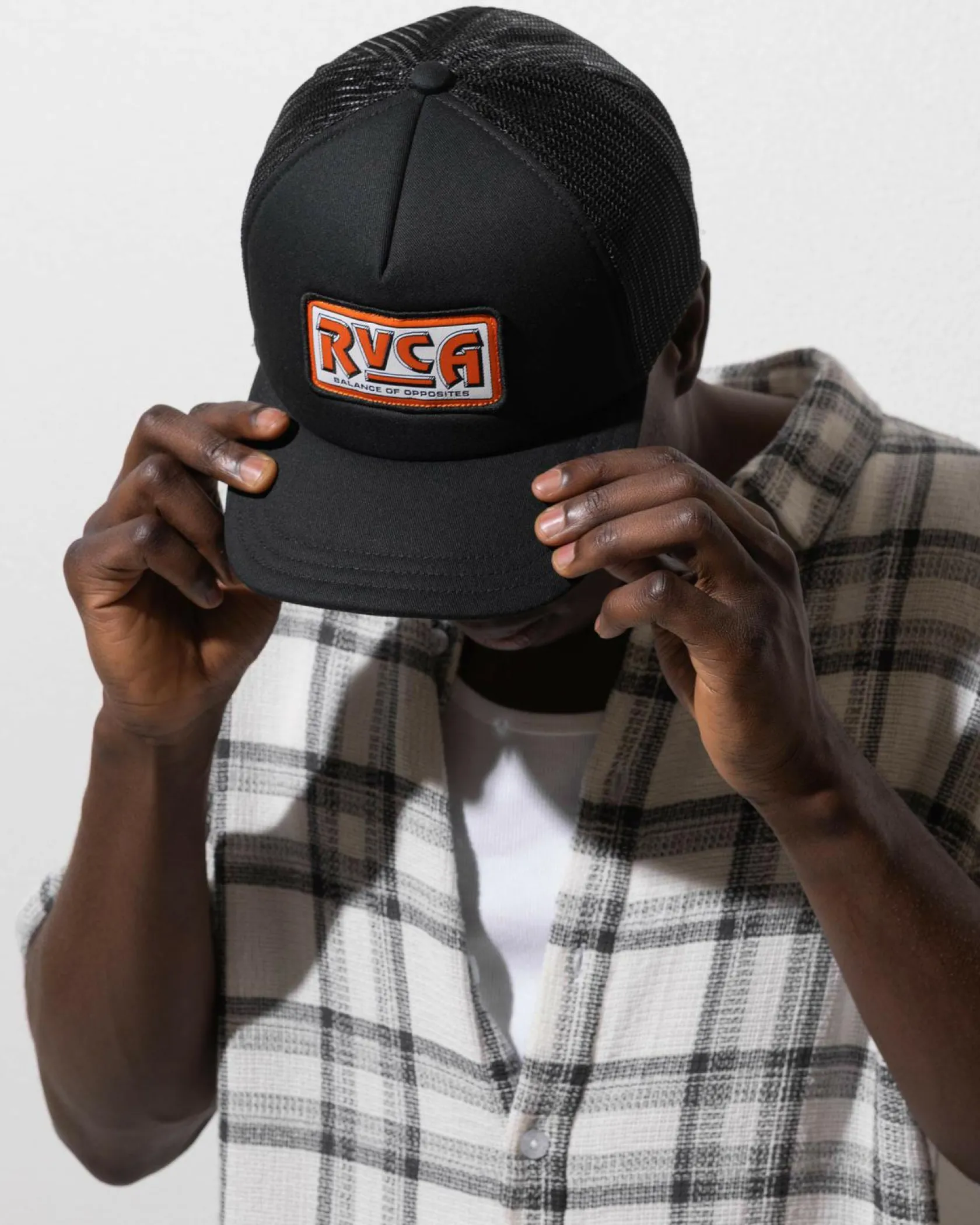 RVCA Service Foamy 2 Trucker Cap Black 2 Clearance