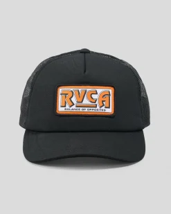 RVCA Service Foamy 2 Trucker Cap Black 2 Clearance