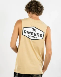 Ringers Western Servo Muscle Tank Dark Sand Best