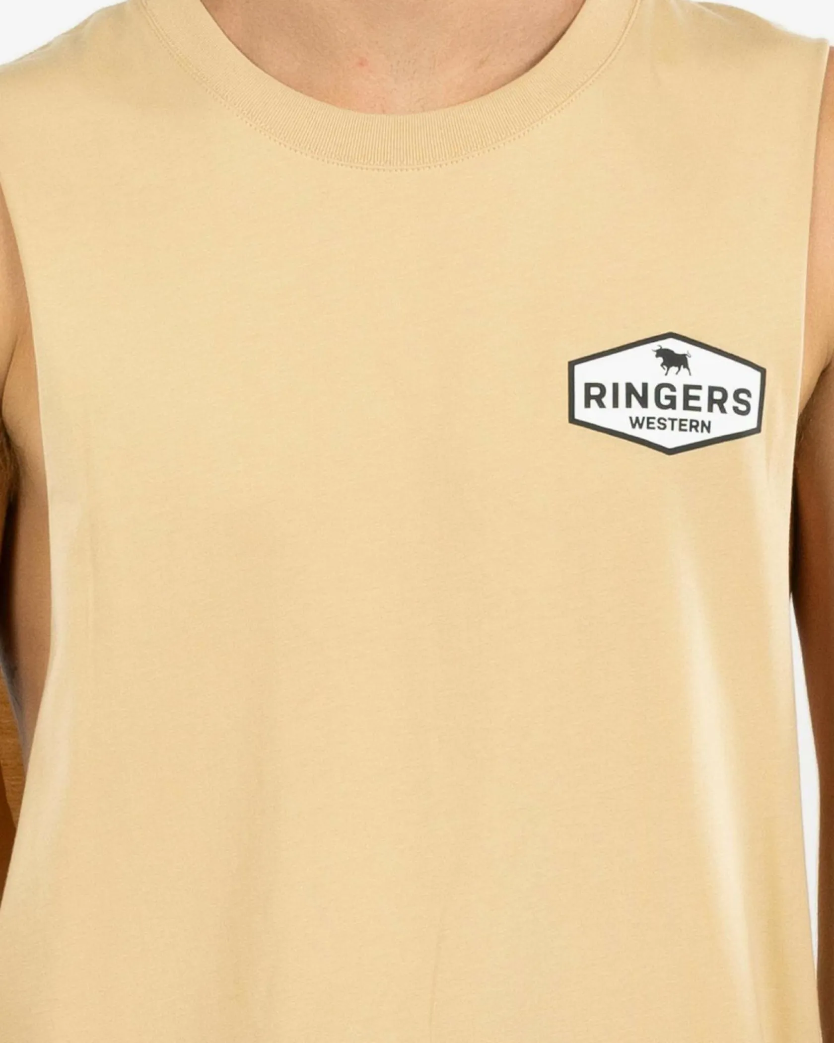 Ringers Western Servo Muscle Tank Dark Sand Best