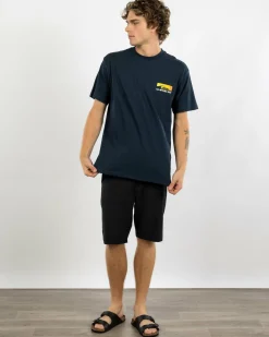 Quiksilver Shadow Cast T-Shirt Dark Navy Outlet