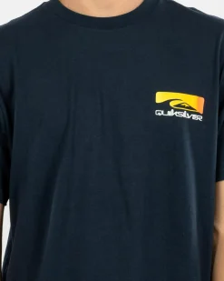 Quiksilver Shadow Cast T-Shirt Dark Navy Outlet