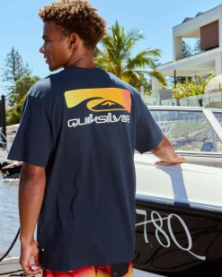 Quiksilver Shadow Cast T-Shirt Dark Navy Discount