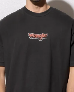 Wrangler Shadow Slacker T-Shirt Worn Black Hot