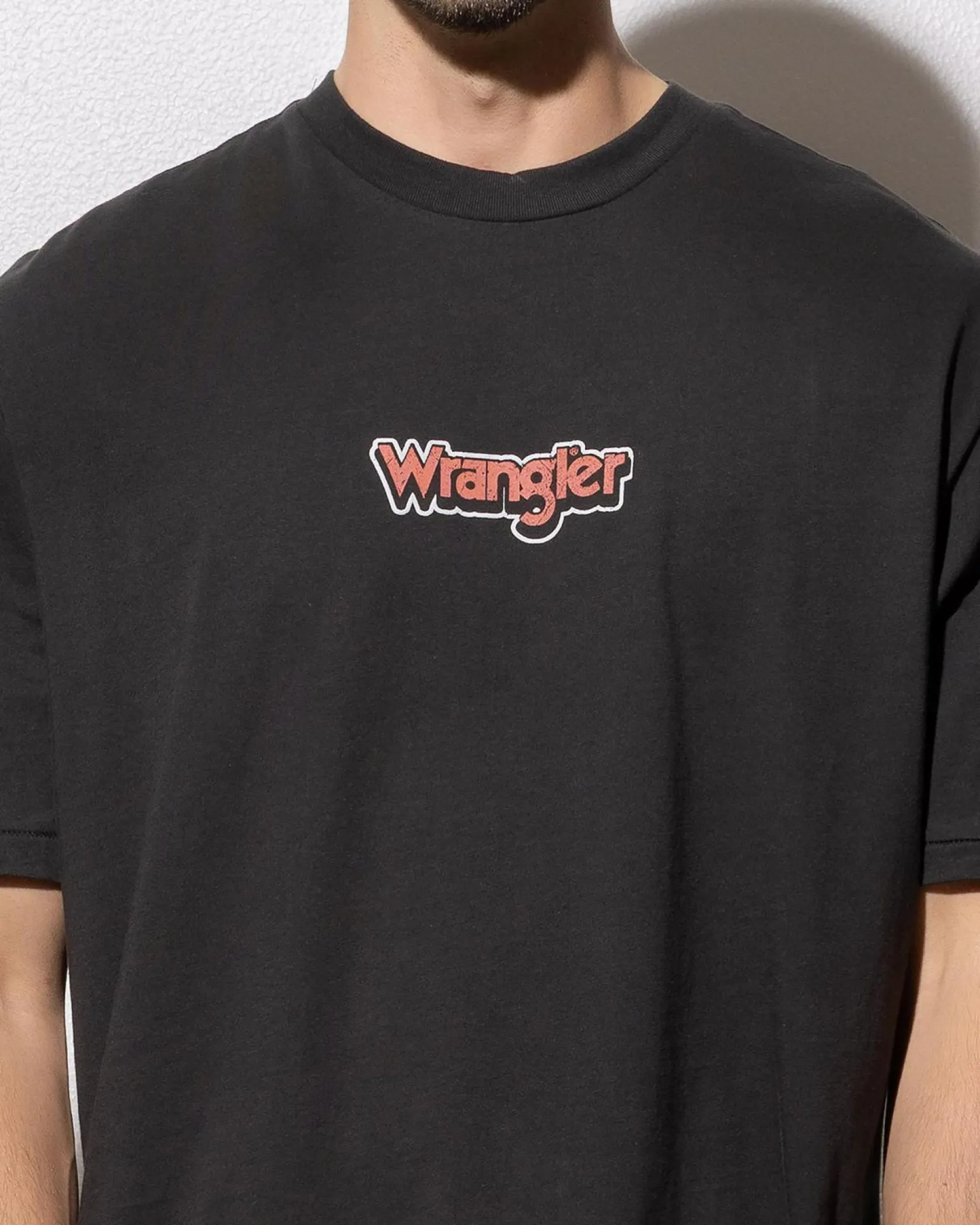 Wrangler Shadow Slacker T-Shirt Worn Black Hot