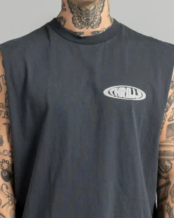 Thrills Shadowless Merch Fit Muscle Tank Ebony Discount