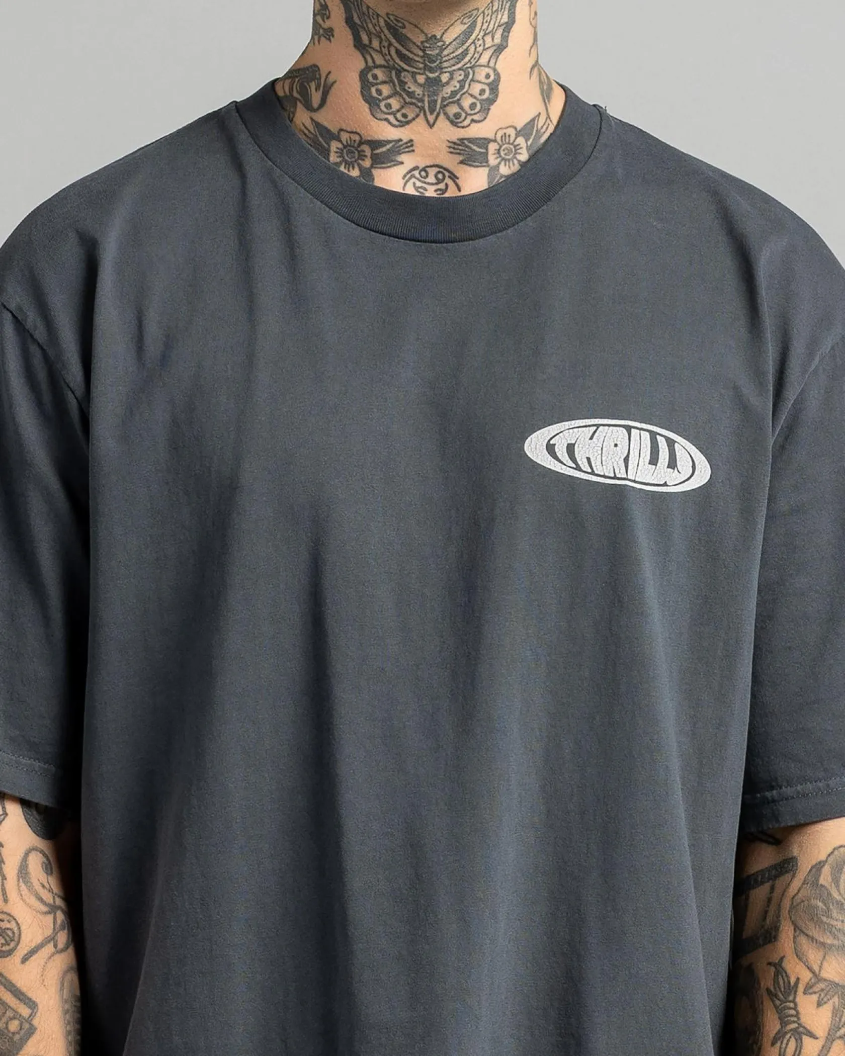 Thrills Shadowless Oversize Fit T-Shirt Ebony Outlet