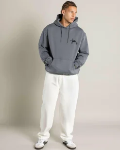 S-Double Shawn Script Hoodie Steel Grey Outlet