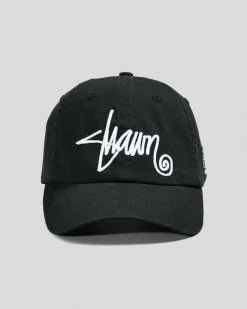 S-Double Shawn Script Strapback Cap Black Hot
