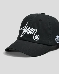S-Double Shawn Script Strapback Cap Black Hot