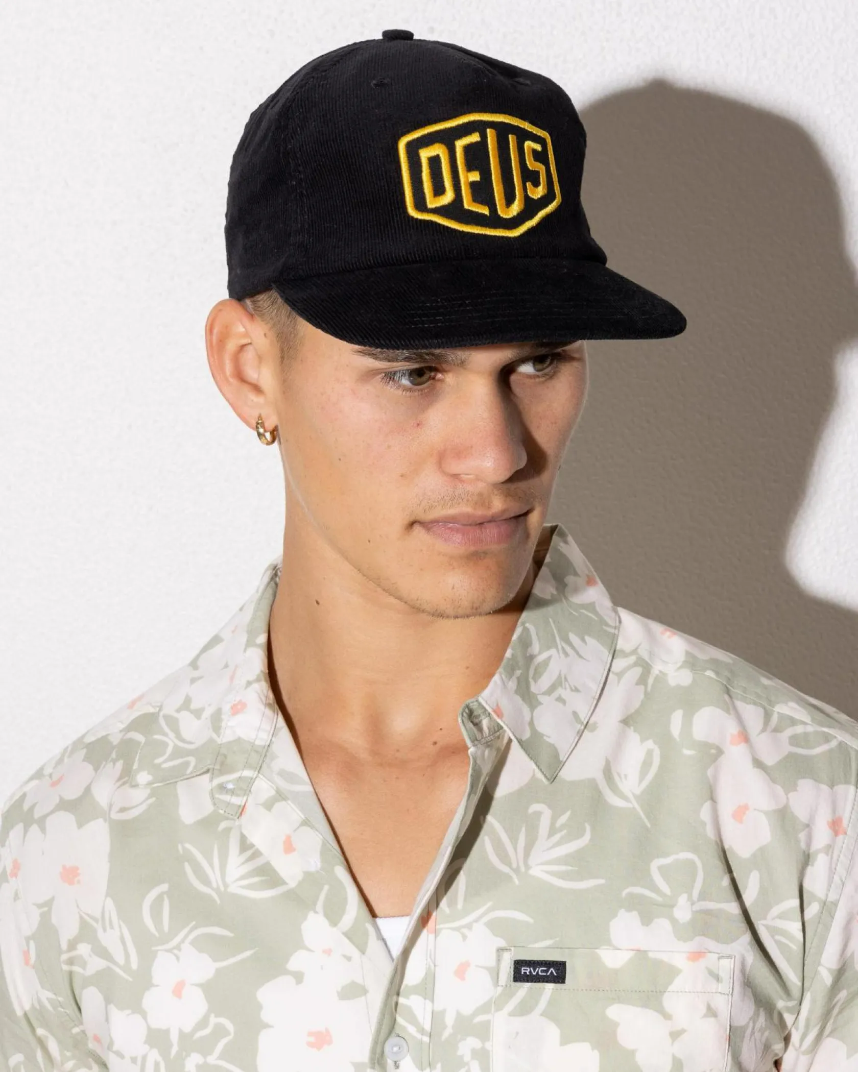 Deus Ex Machina Shield Cord Snapback Cap Black