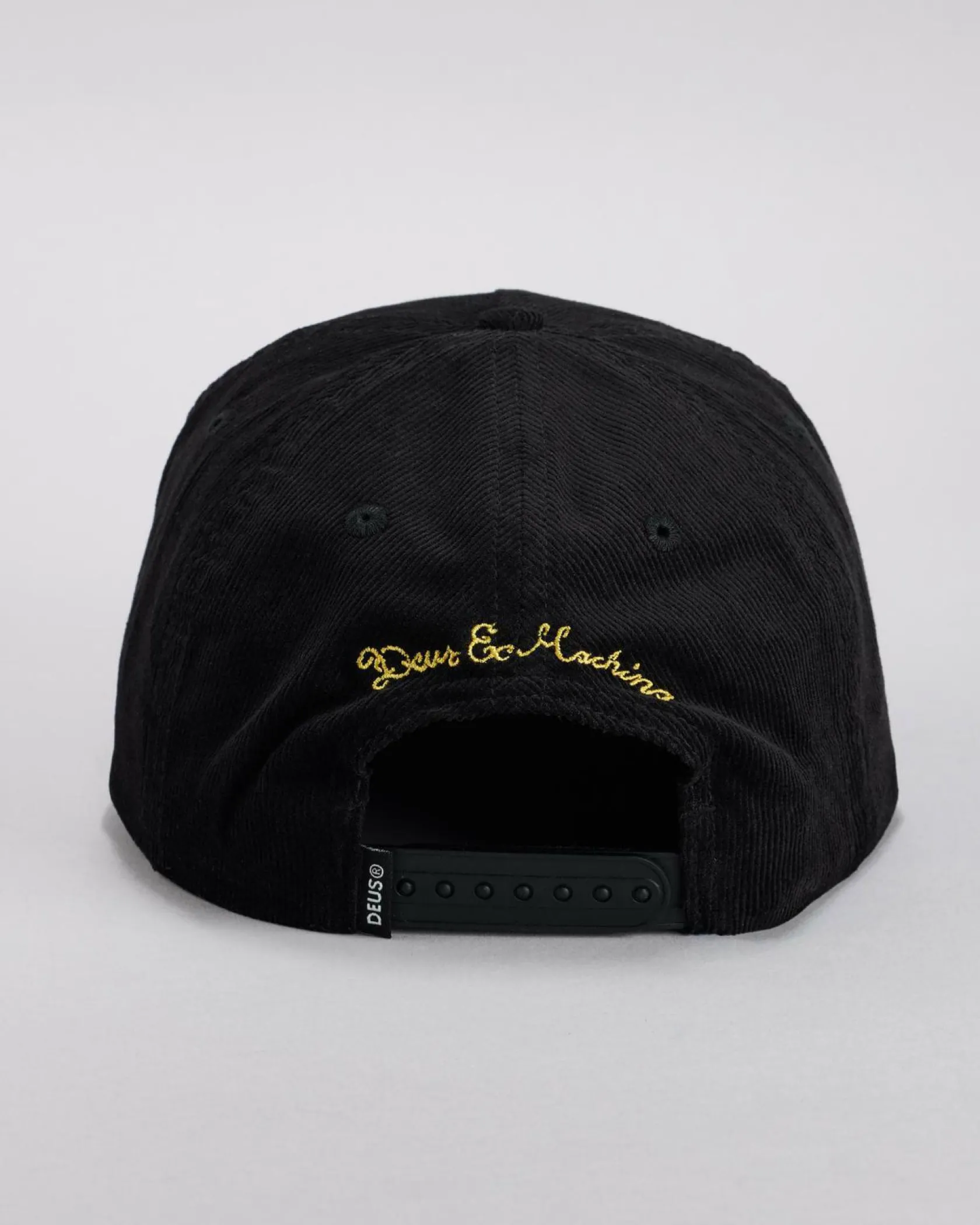 Deus Ex Machina Shield Cord Snapback Cap Black