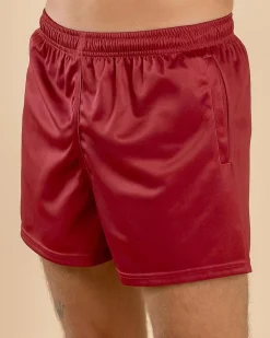 Salty Life Shimmy Footy Shorts Maroon Best