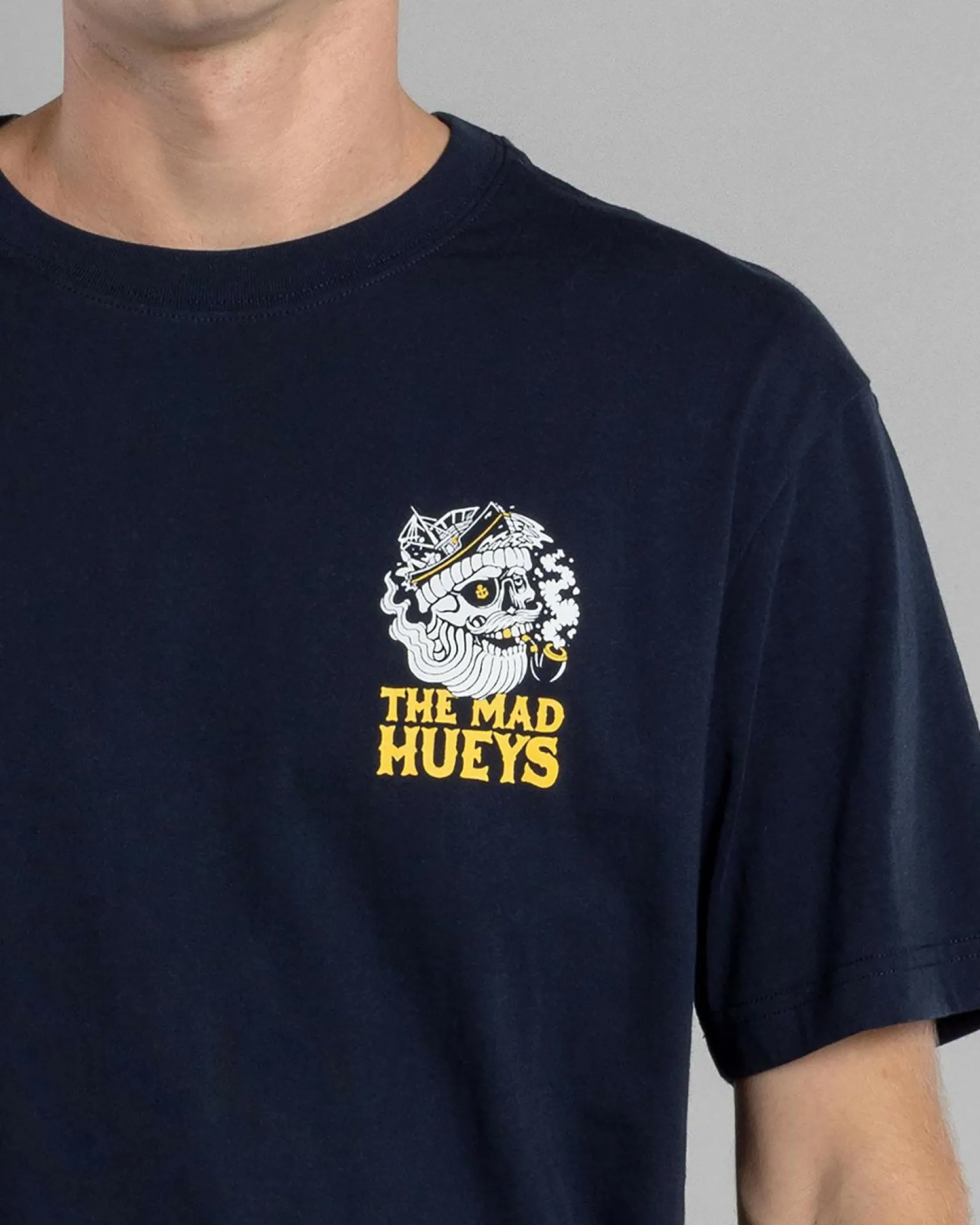 The Mad Hueys Ship For Brains T-Shirt Navy