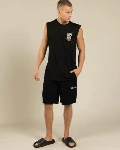 The Mad Hueys Ship Wheel Beers Muscle Tank Black Best