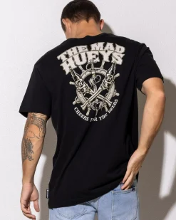 The Mad Hueys Ship Wheel Beers T-Shirt Black Discount