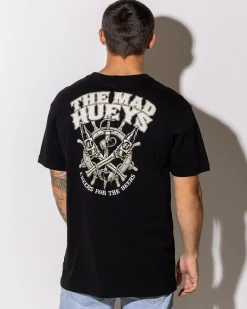 The Mad Hueys Ship Wheel Beers T-Shirt Black Discount
