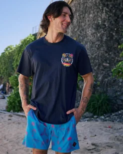 Salty Life Shipwreck T-Shirt Navy Acid Best