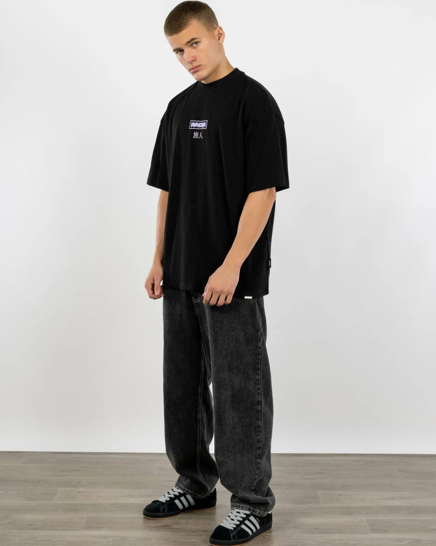 Wndrr Shodo Heavy Weight T-Shirt Black Best