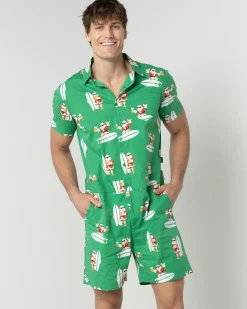 Lucid Shredding Santa Romper Green Best