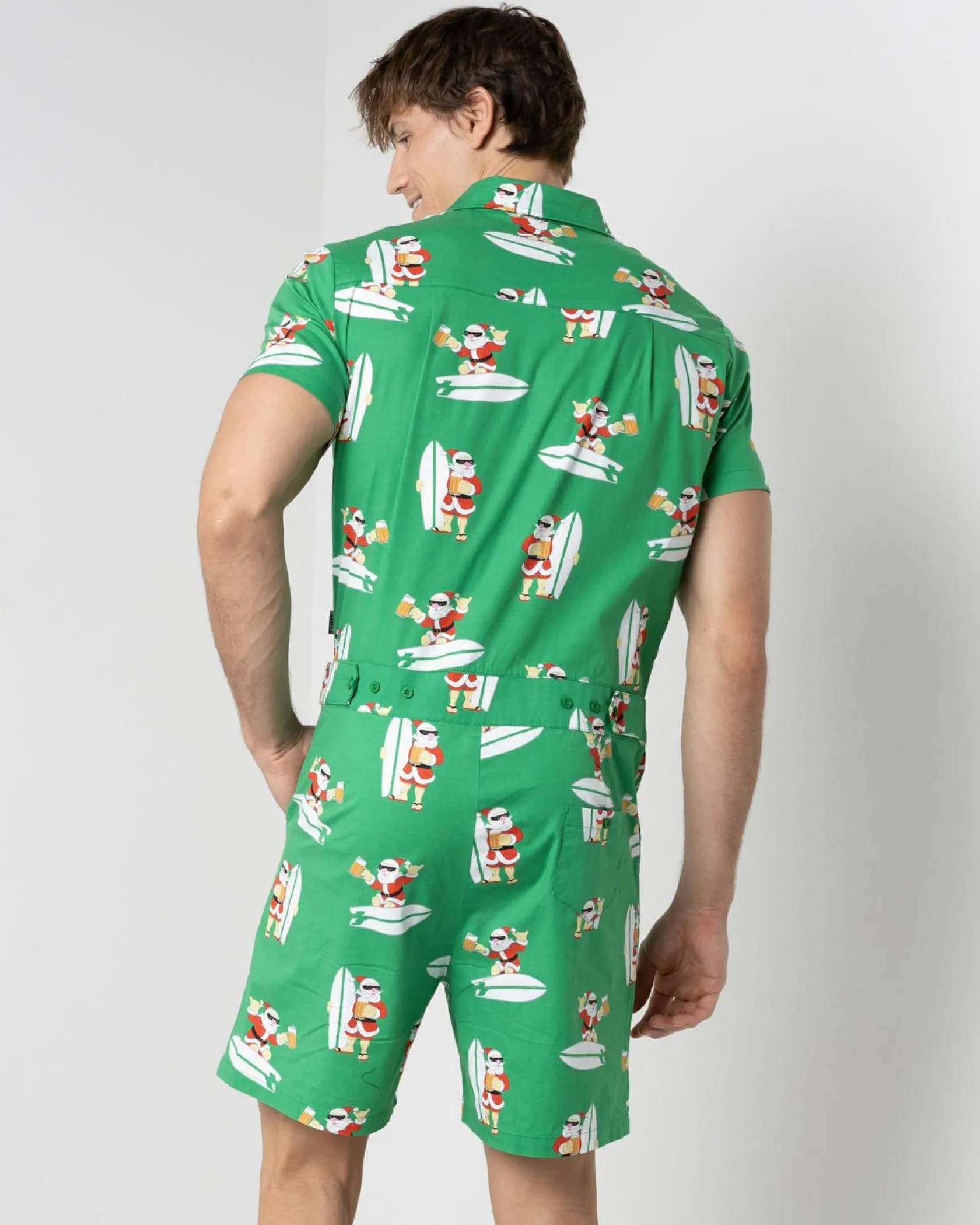 Lucid Shredding Santa Romper Green Best