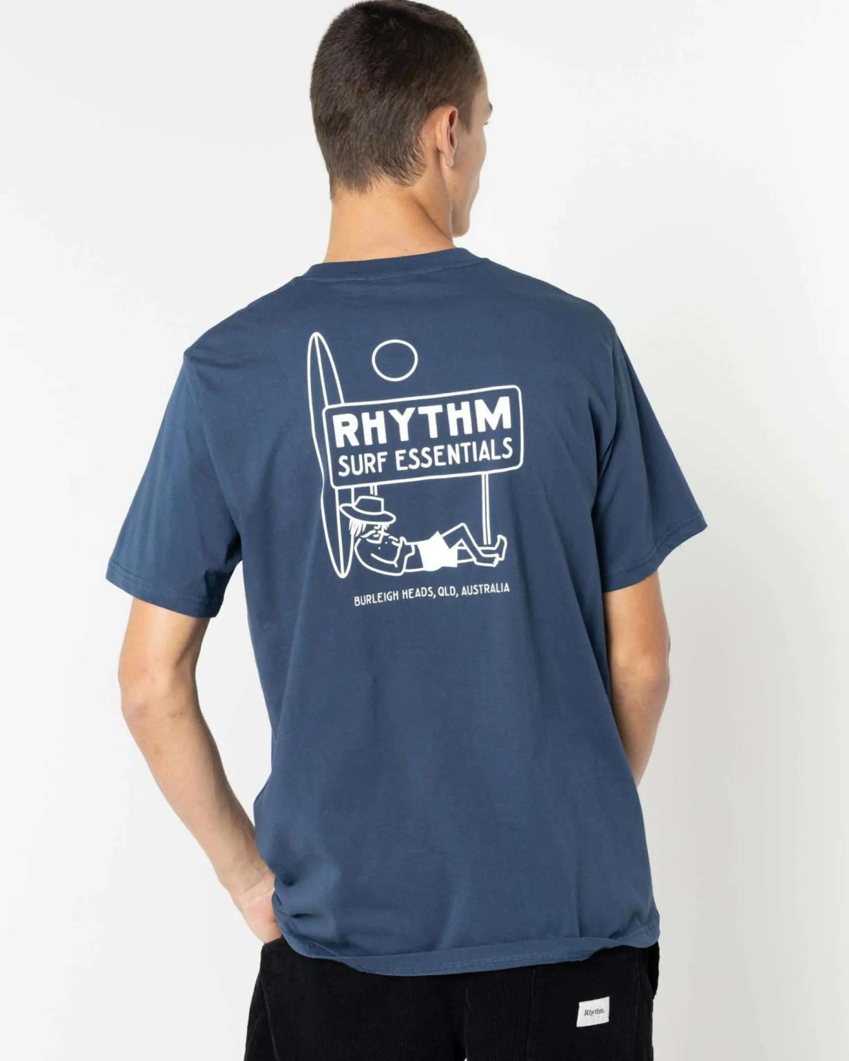 Rhythm Siesta T-Shirt Navy Clearance
