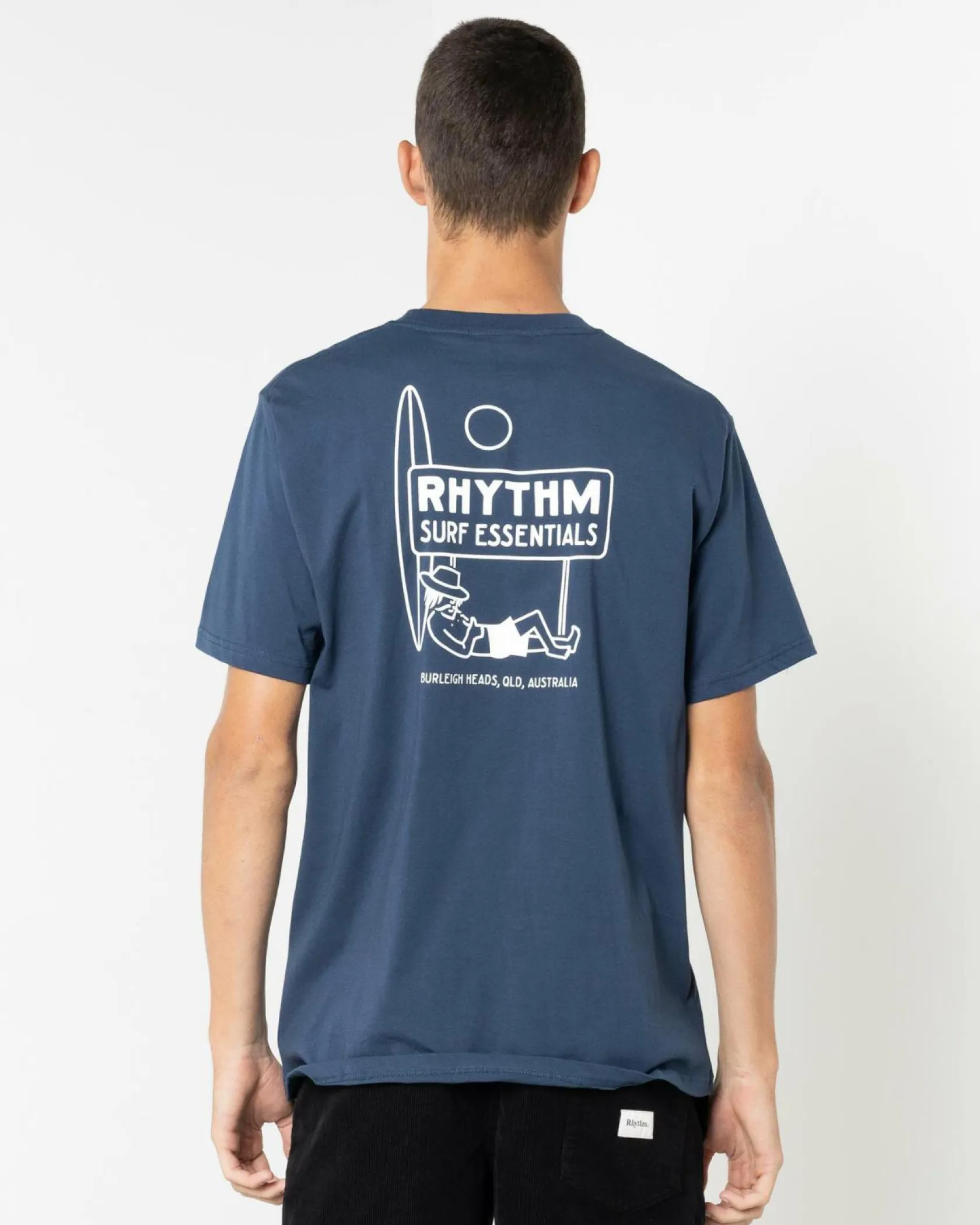 Rhythm Siesta T-Shirt Navy Clearance