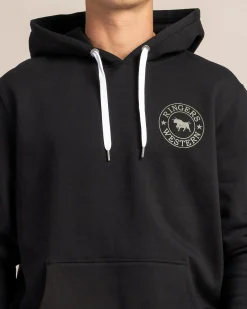 Ringers Western Signature Bull Hoodie Black/military Green Outlet