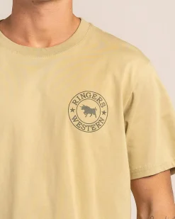 Ringers Western Signature Bull Relaxed T-Shirt Pale Olive/military Green Hot