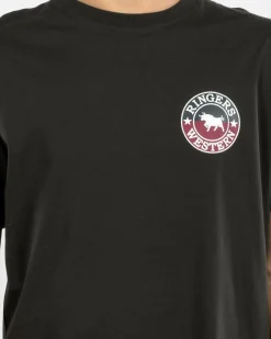 Ringers Western Signature Bull Standard T-Shirt Charcoal Split