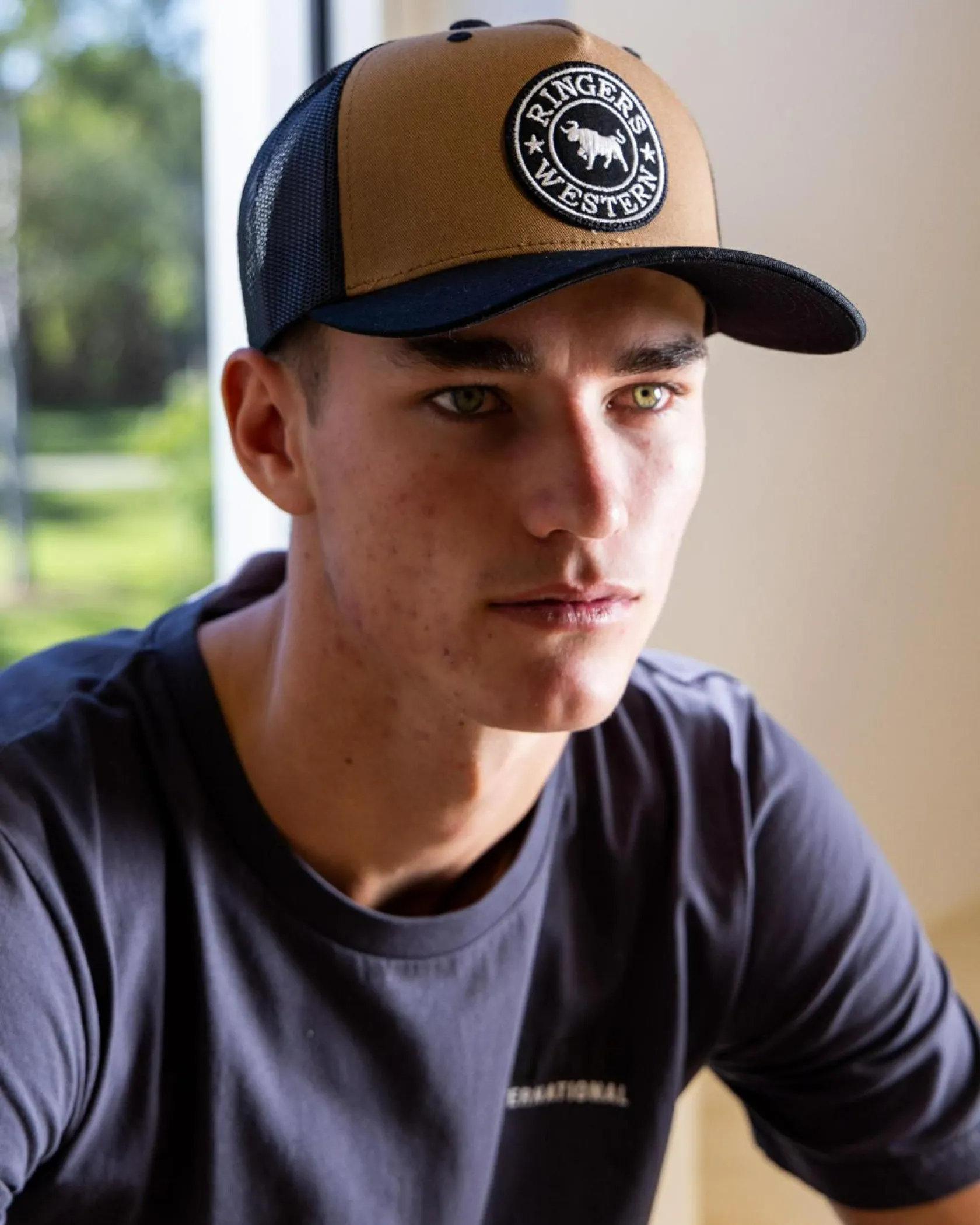 Ringers Western Signature Bull Trucker Cap Clay/black Hot