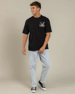 Nena & Pasadena Simulation Box Fit T-Shirt Jet Black