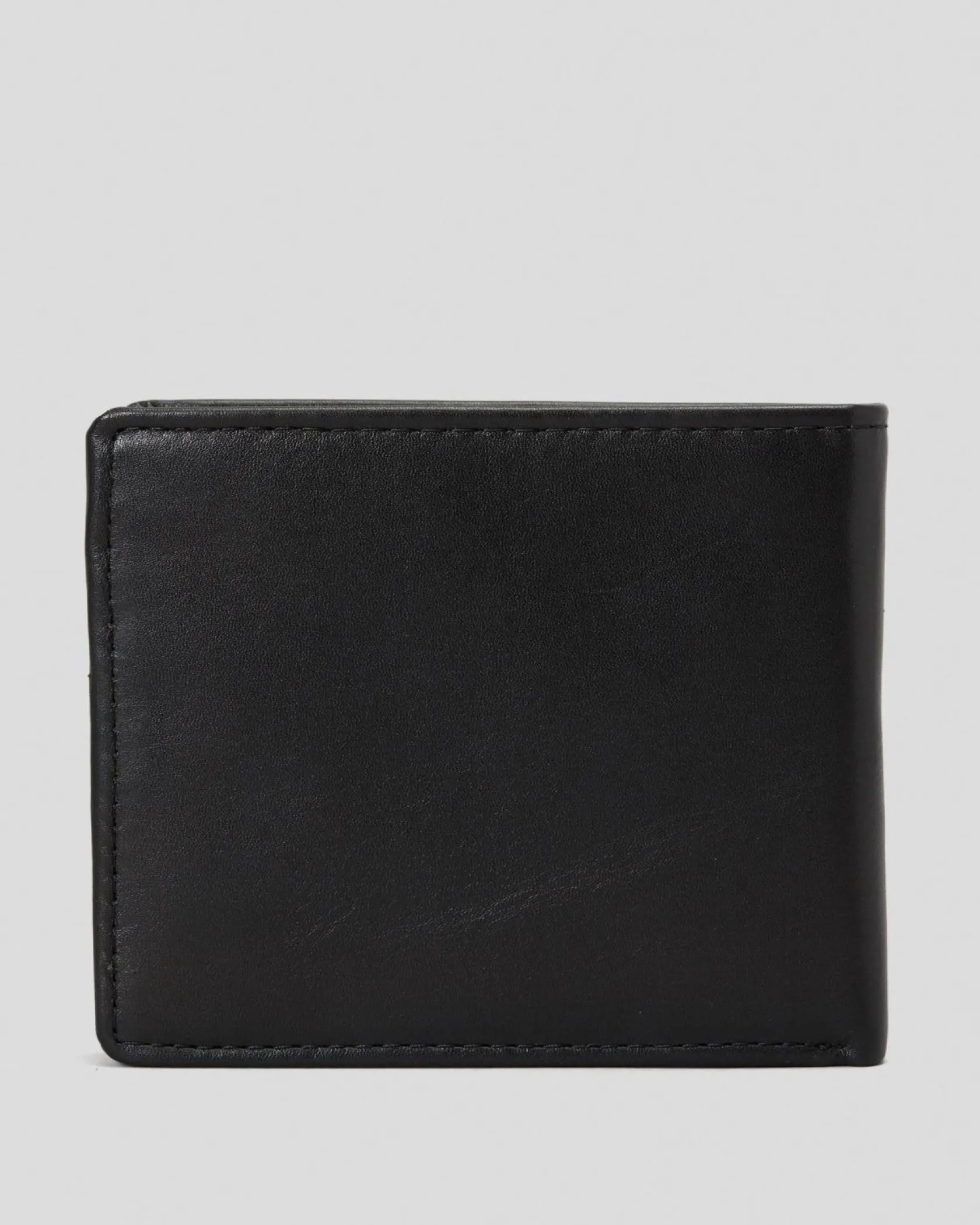 Volcom Single Stone Leather Wallet Black Hot