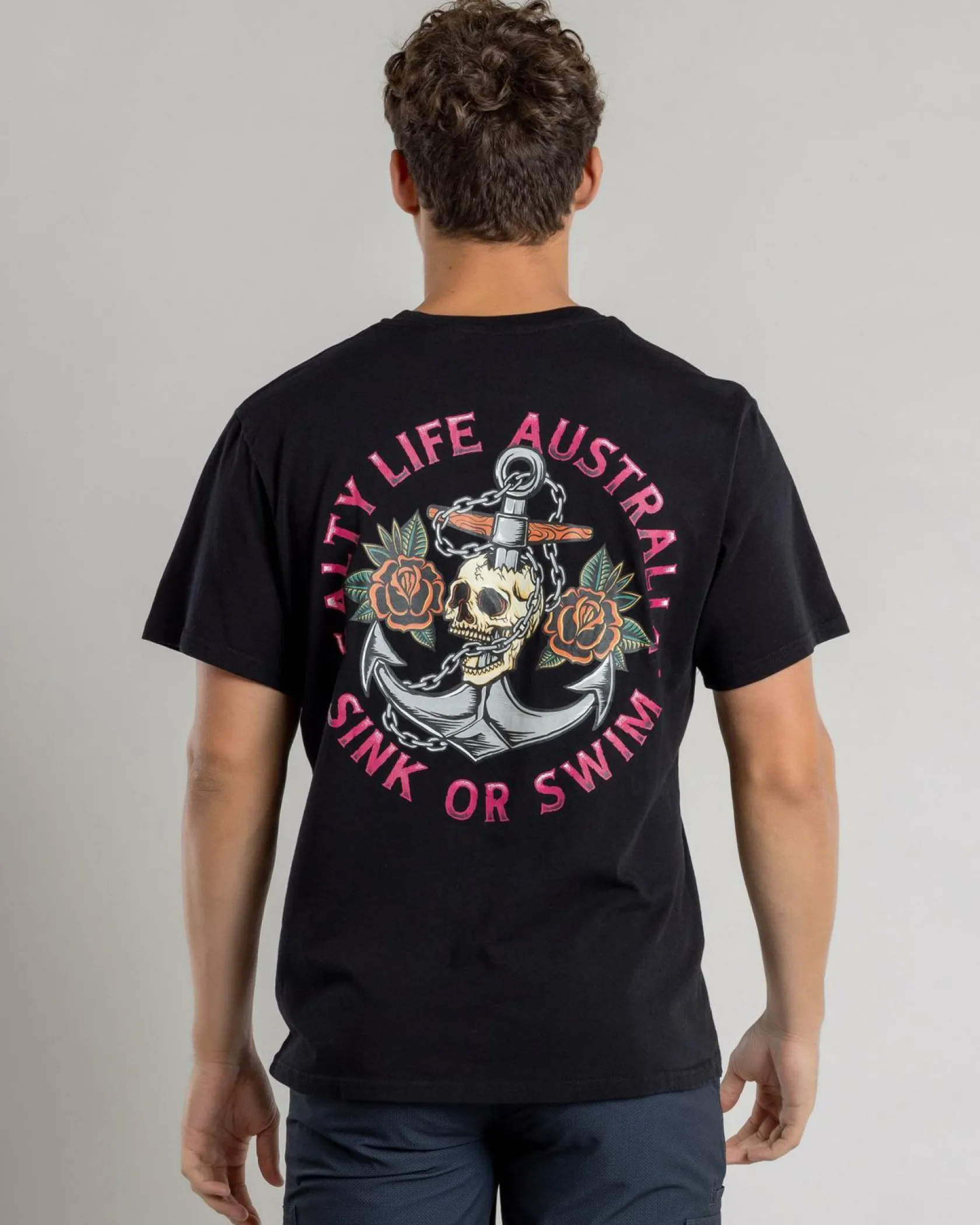 Salty Life Sink or Swim T-Shirt Black Best
