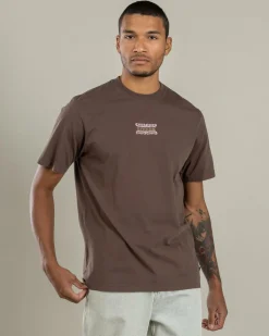 Afends Sixsixsix T-Shirt Coffee Clearance