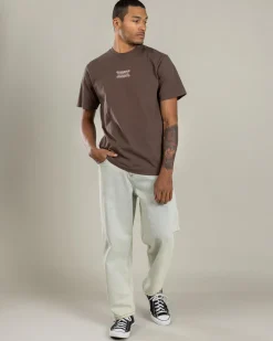 Afends Sixsixsix T-Shirt Coffee Clearance