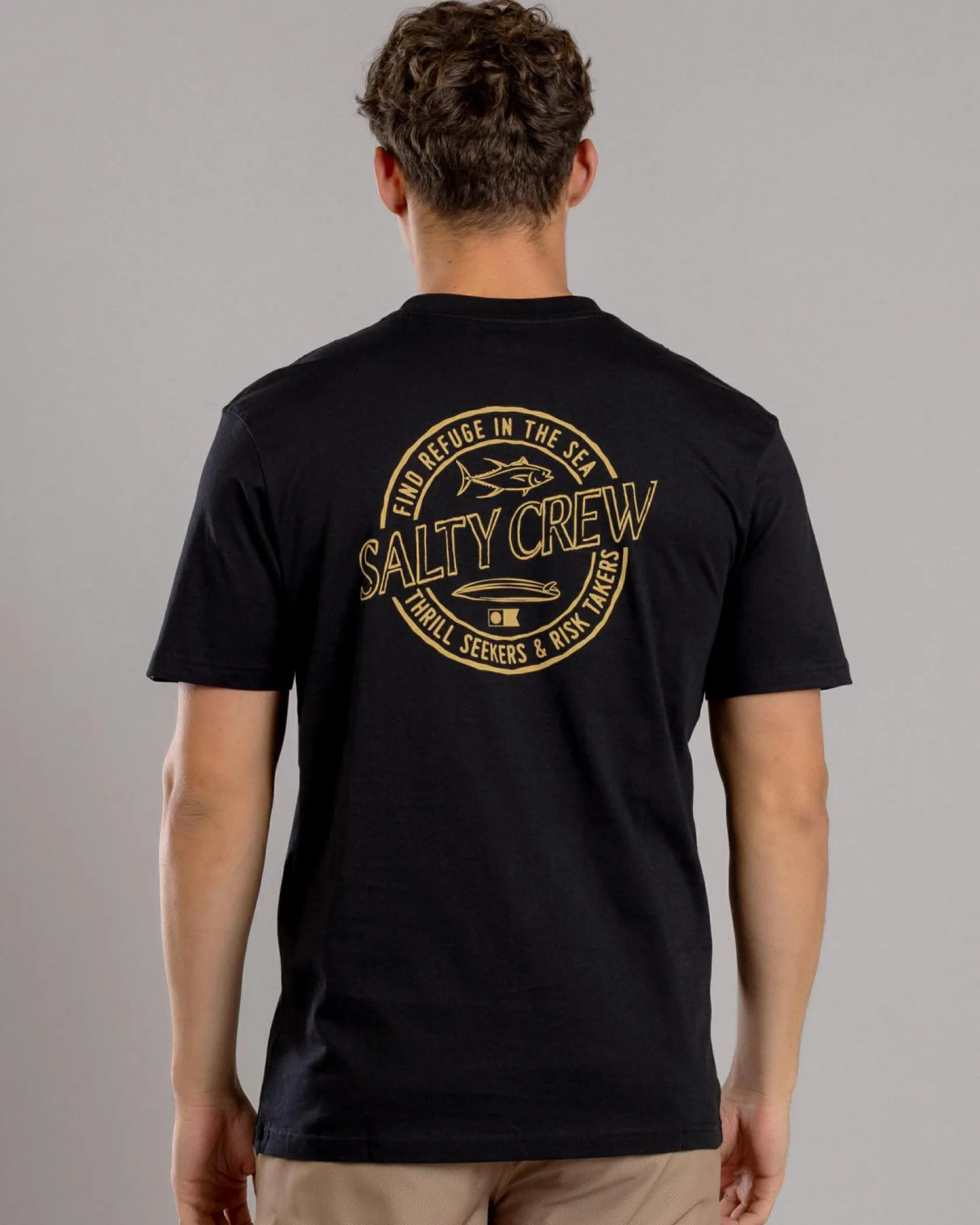 Salty Crew Skewed Premium T-Shirt Black Hot