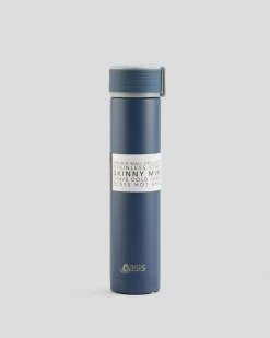 Oasis Skinny Mini 250ml Insulated Drink Bottle Navy Hot