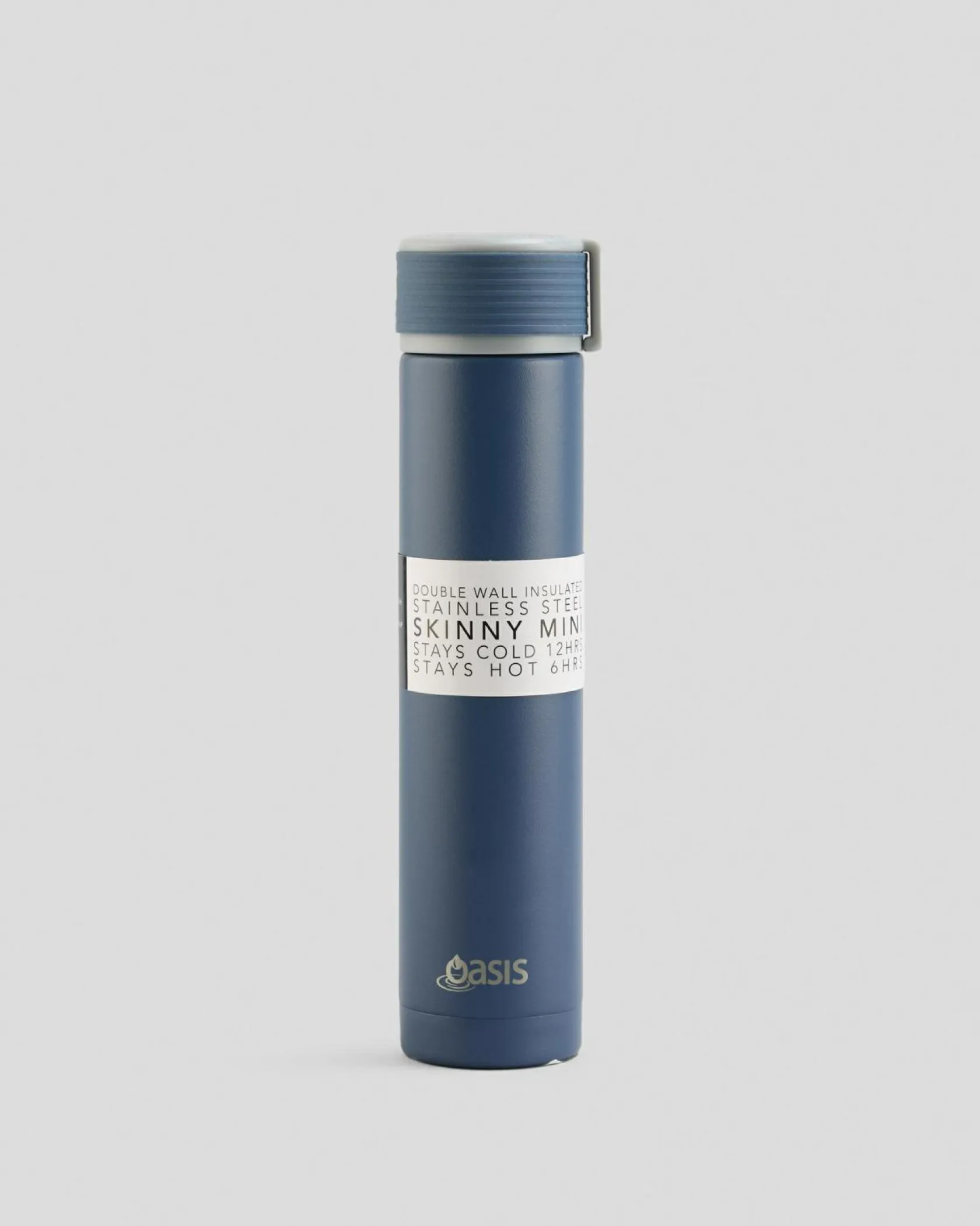 Oasis Skinny Mini 250ml Insulated Drink Bottle Navy Hot