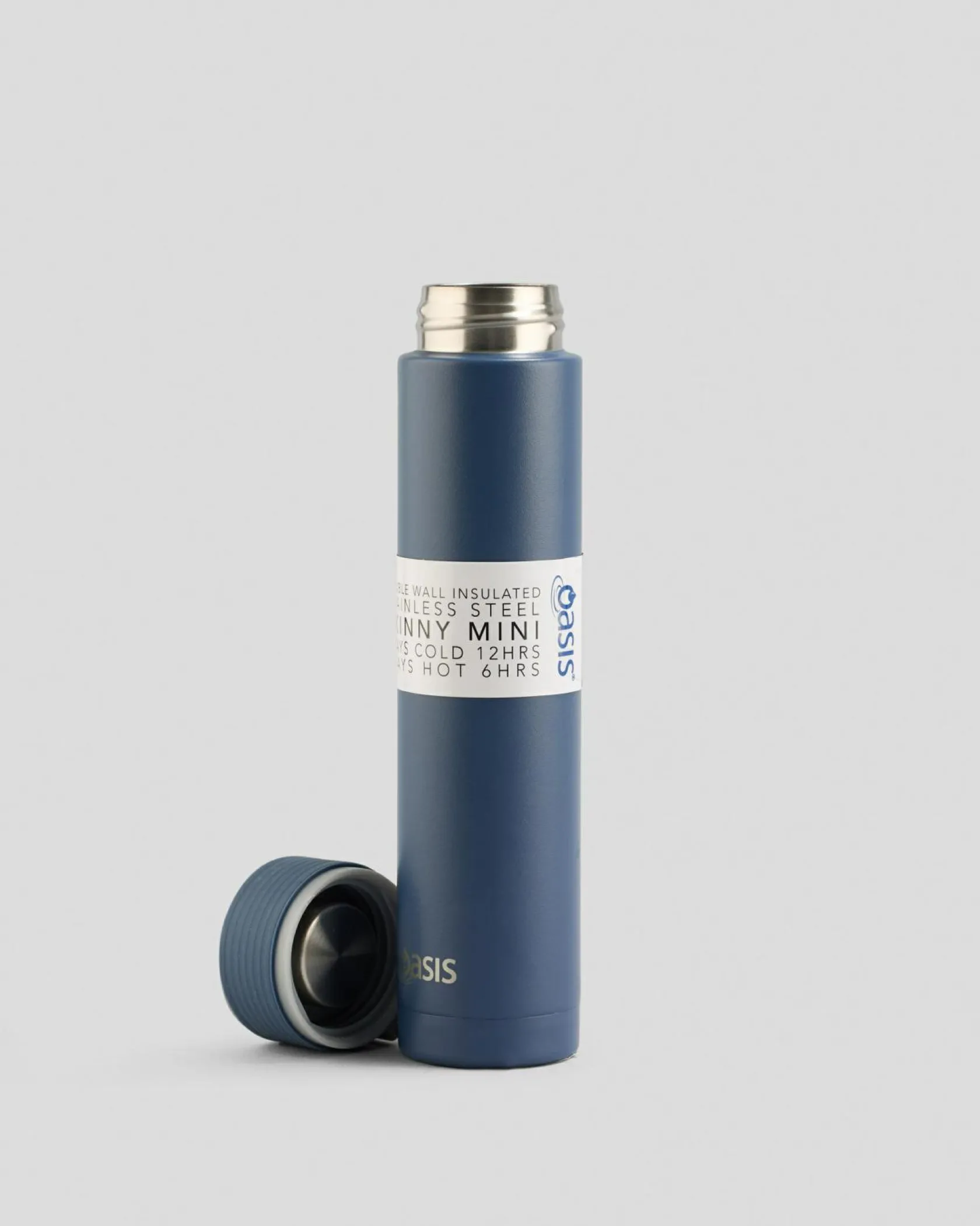 Oasis Skinny Mini 250ml Insulated Drink Bottle Navy Hot