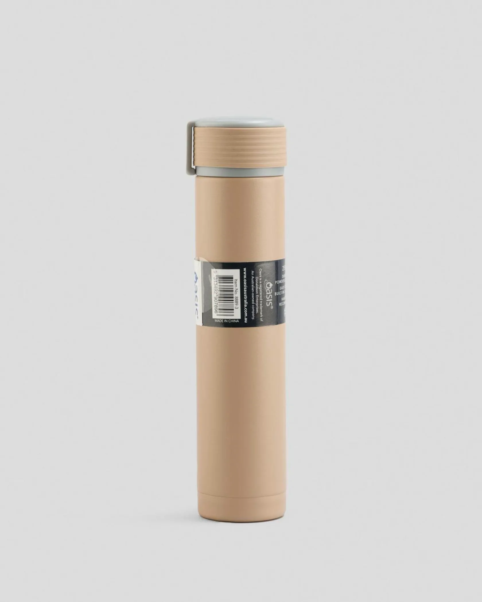 Oasis Skinny Mini 250ml Insulated Drink Bottle Beige Outlet