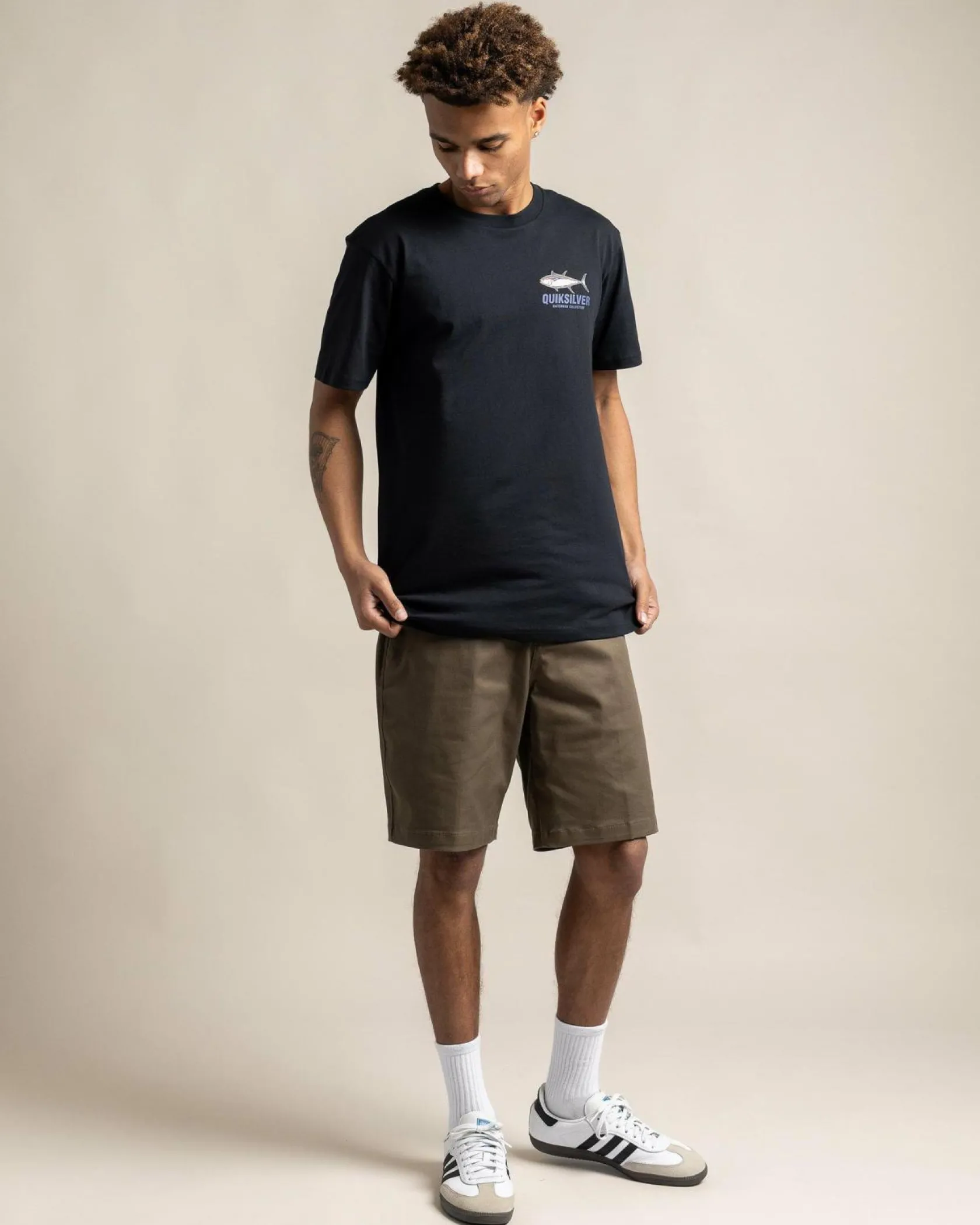 Quiksilver Slack Tide T-Shirt Black Hot