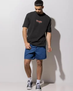 Wrangler Slacker Relaxed Shorts Dune Blue Hot