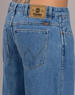 Wrangler Slacker Relaxed Straight Jeans Kalahari Fade Clearance