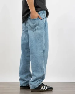 Wrangler Slacker Relaxed Straight Jeans Retro Blue Sale