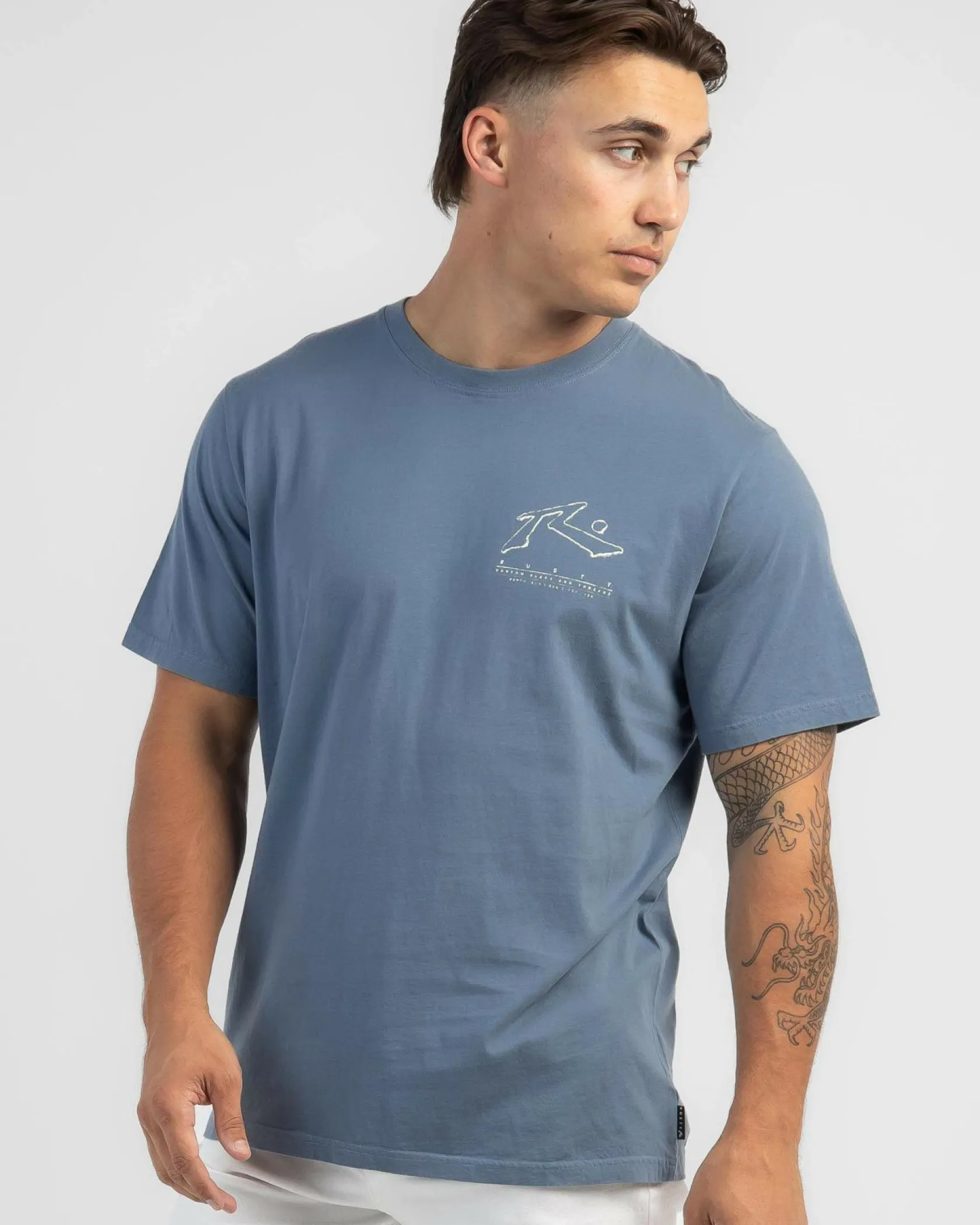 Rusty Sleds And Threads T-Shirt China Blue