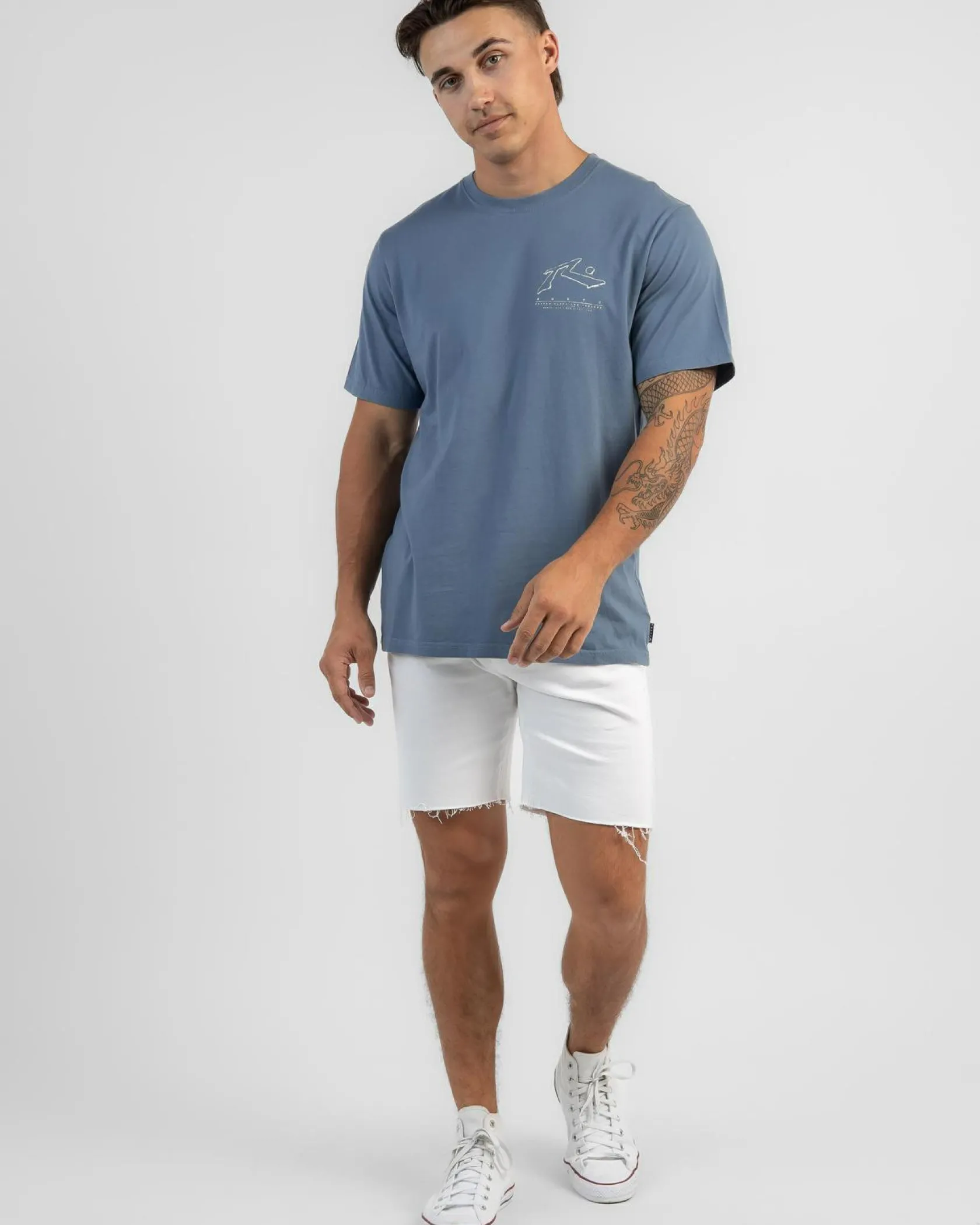 Rusty Sleds And Threads T-Shirt China Blue