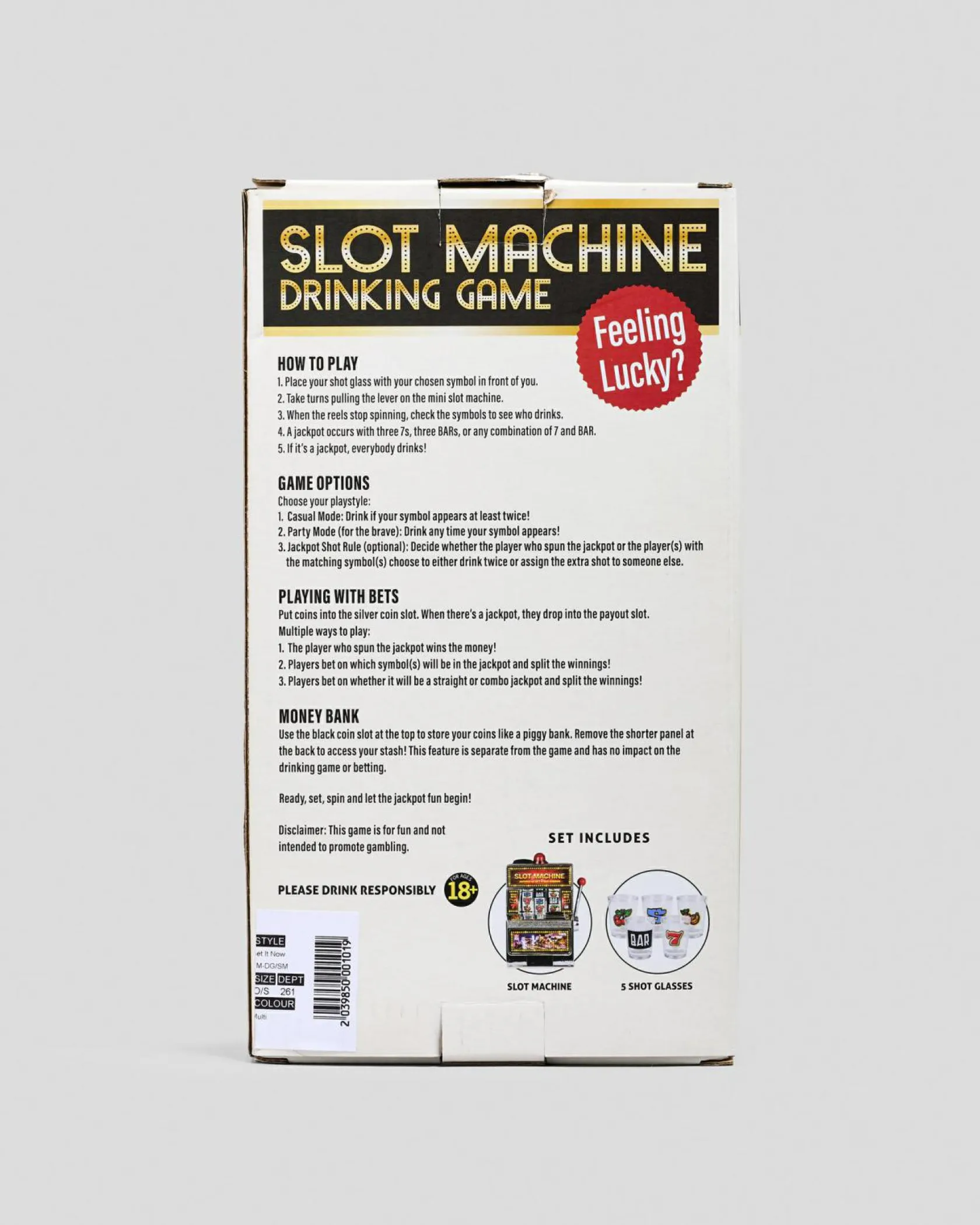 Get It Now Slot Machine Drinking Game Multi Sale
