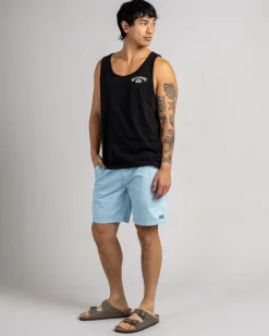 Billabong Slub Elastic 18" Walk Shorts Sky Blue Sale